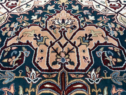 9’9”x13’10” Hand-Knotted Wool IndoHeriz Area Rug