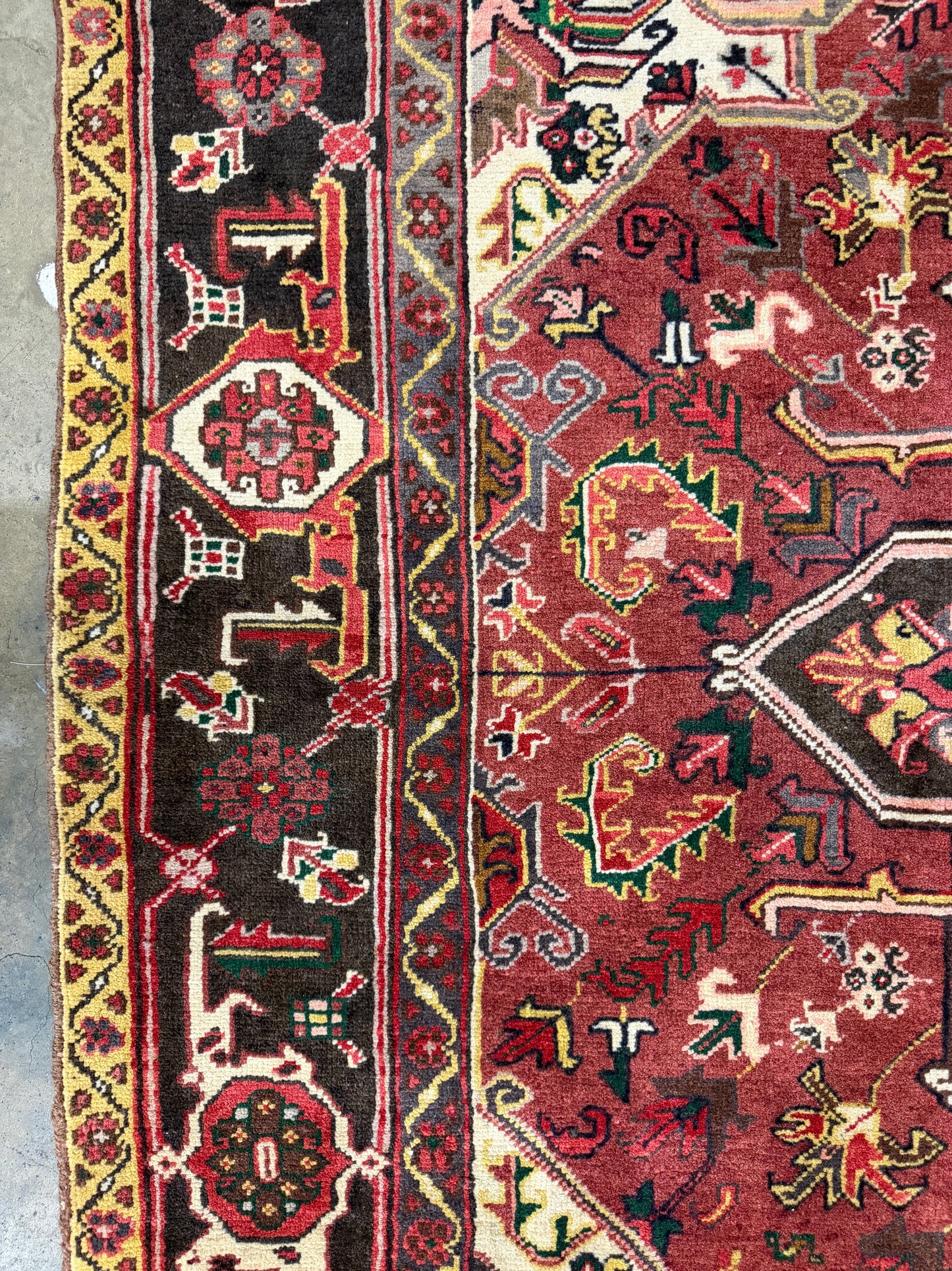Hand-Knotted Persian Heriz Rug - 8’3”x10’6”