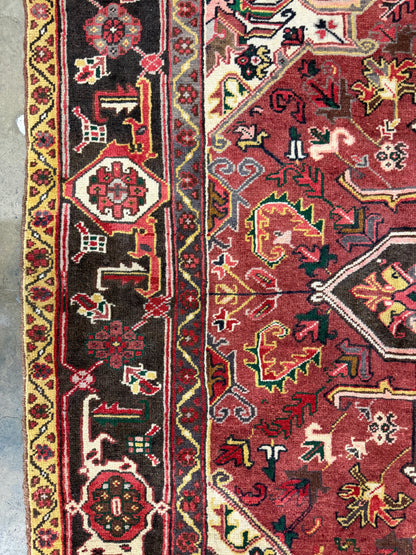 Hand-Knotted Persian Heriz Rug - 8’3”x10’6”