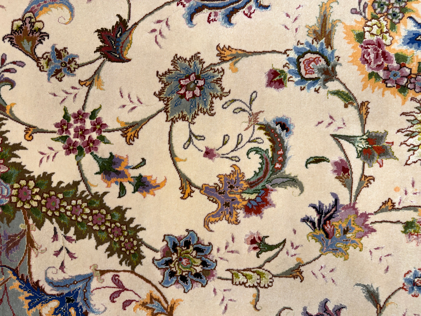 Hand-Knotted 70 Raj Persian Tabriz Rug - 6’6”x10’4”