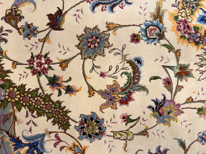 Hand-Knotted 70 Raj Persian Tabriz Rug - 6’6”x10’4”