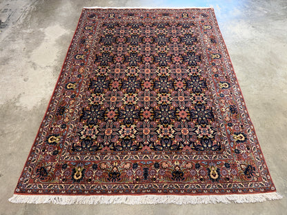 5’8”x7’8” Hand-Knotted Handmade Wool Persian Bidjar Area Rug