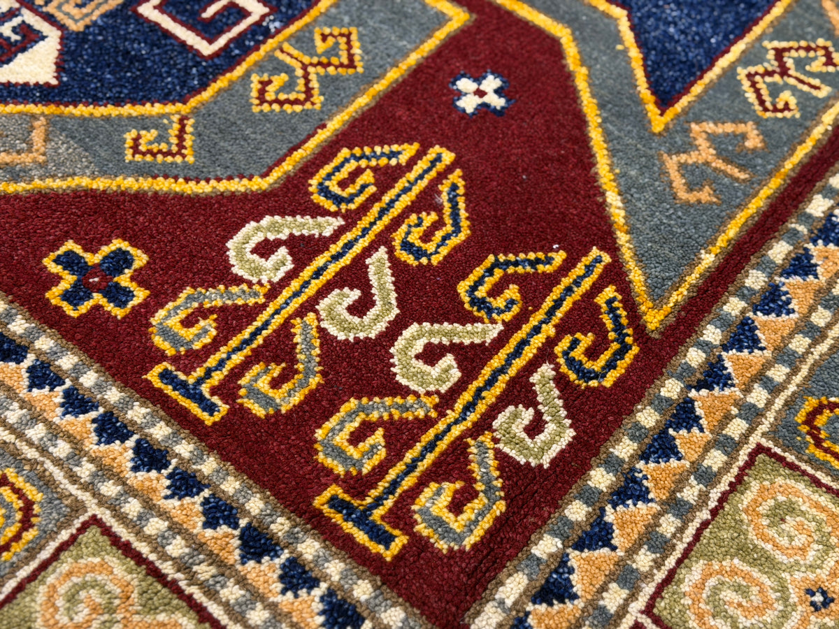 Hand-Knotted Kazak Rug - 5’9”x7’10”