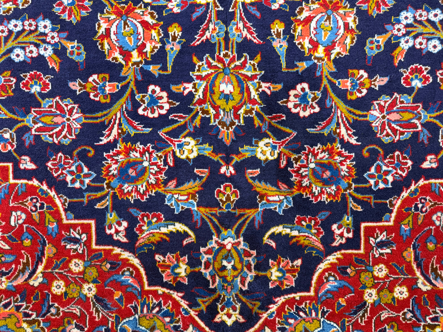 10’3”x16’8” Hand-Knotted Handmade Signed Miraftab Wool Persian Kashan Area Rug