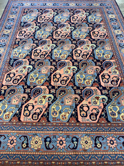 7’10”x10’2” Hand-Knotted Fine Romanian Area Rug