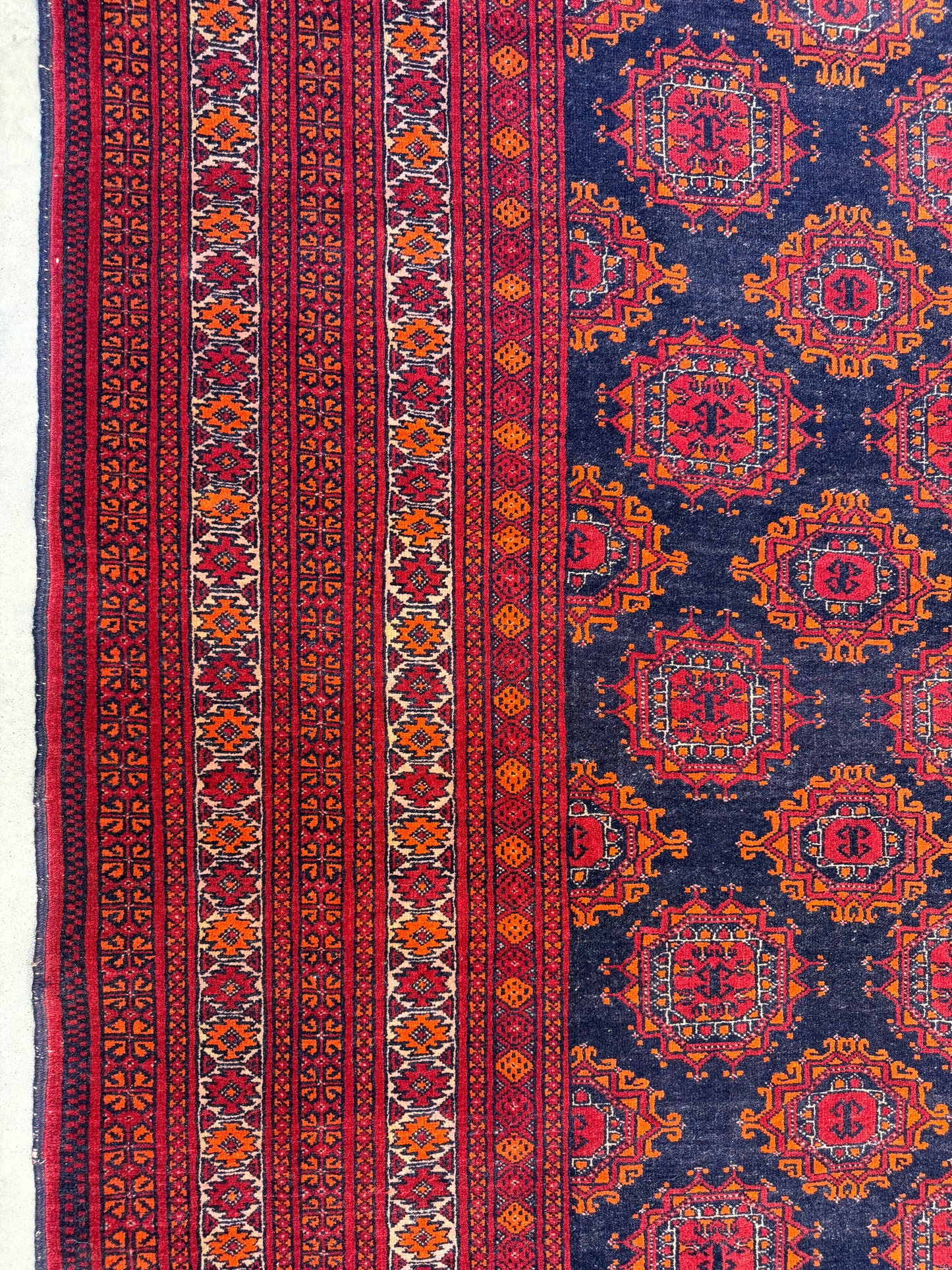 6’5”x9’10” Hand-Knotted Wool Bokhara Oriental Area Rug