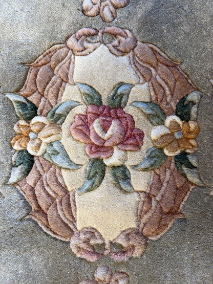 Hand-Knotted Art Deco Rug - 2’x4’