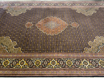Hand-Knotted Persian Tabriz Mahi Rug - 6’6”x19’8”