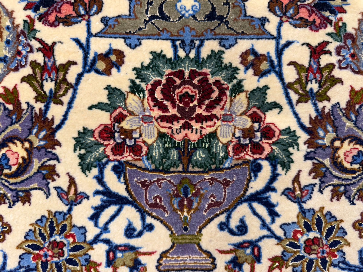 Hand-Knotted Persian Isfahan Rug - Signed Khaksar - 3’8”x5’4”