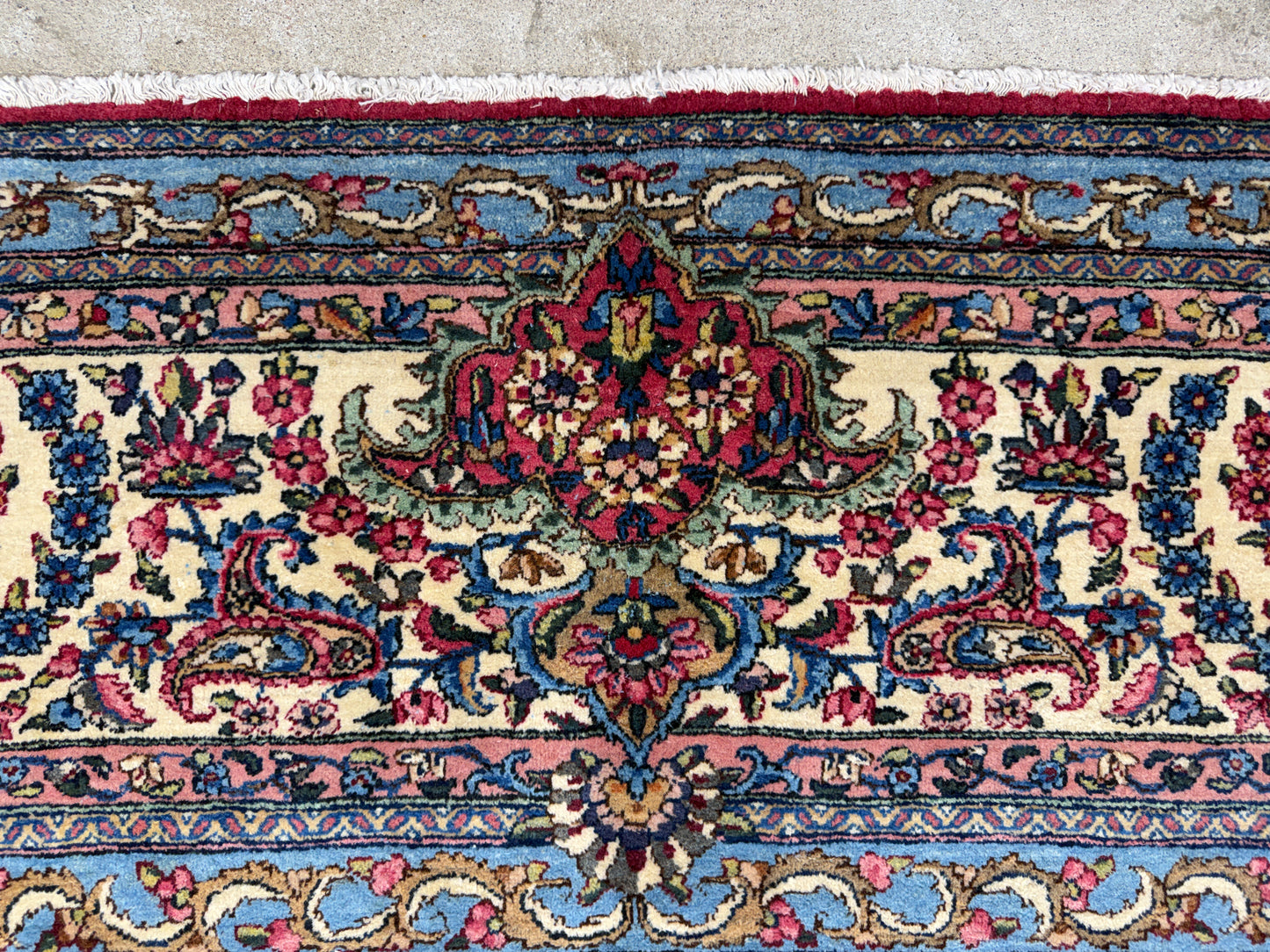 9’11”x15’4” Antique Hand-Knotted Persian Ravar Kerman Area Rug