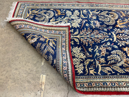 2’9”x4’2” Fine Antique Hand-Knotted Wool Kashan Tree of Life Persian Rug 2x4 Pictorial Handmade Carpet