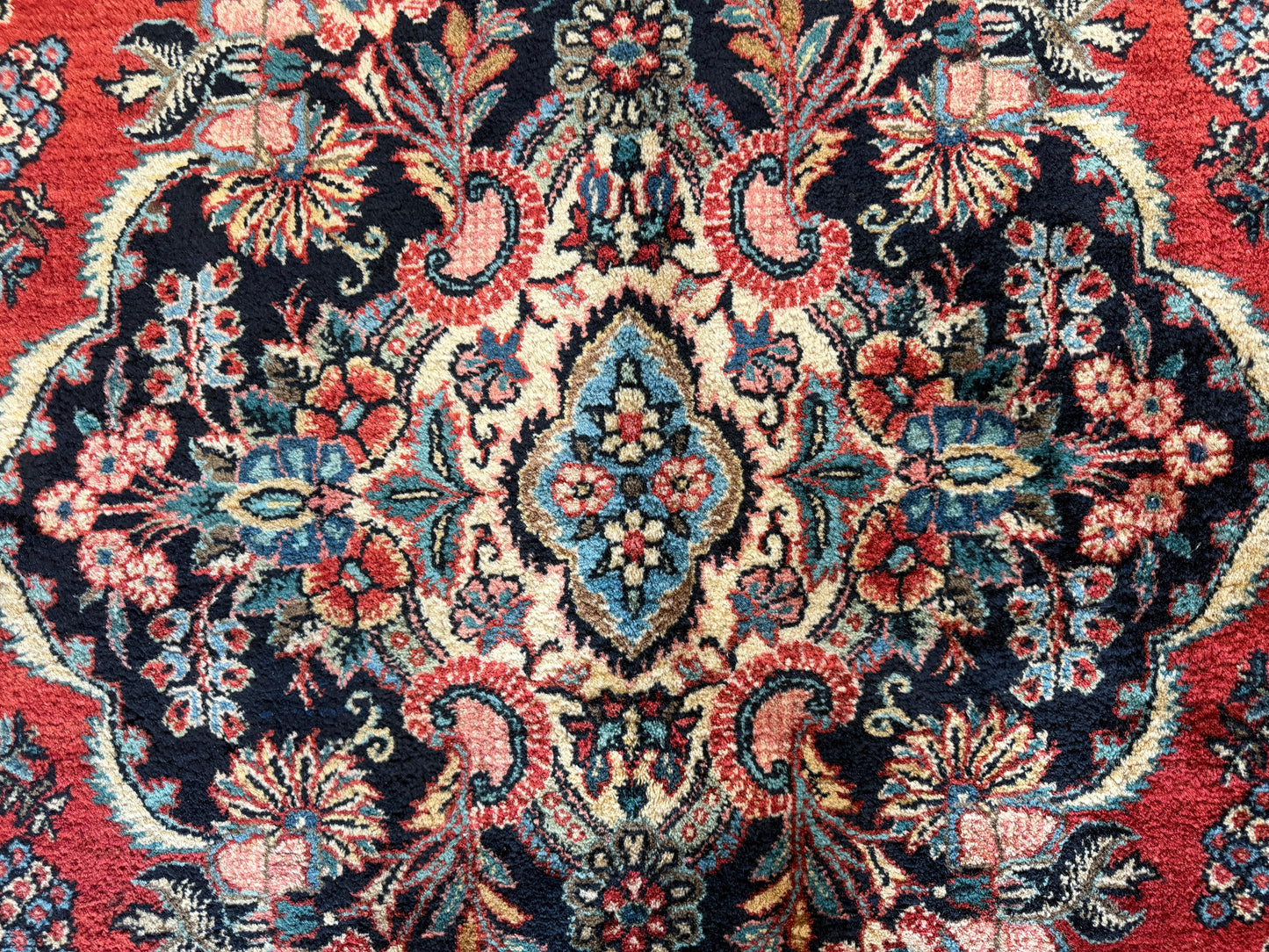 10’1”x12’4” Antique Hand-Knotted Persian Ghazvin Area Rug