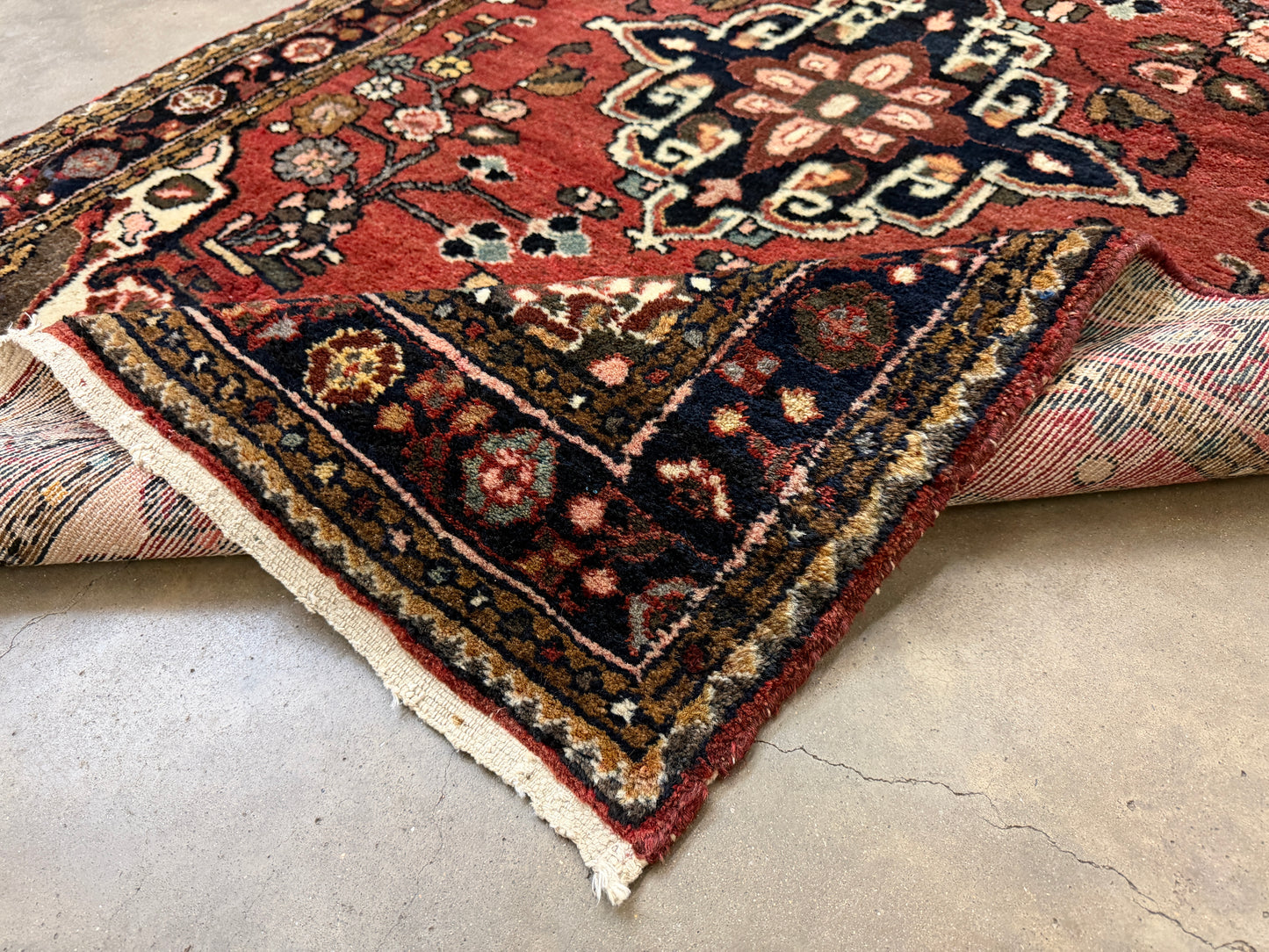 Hand-Knotted Hamadan Runner - 3’6”x9’2”