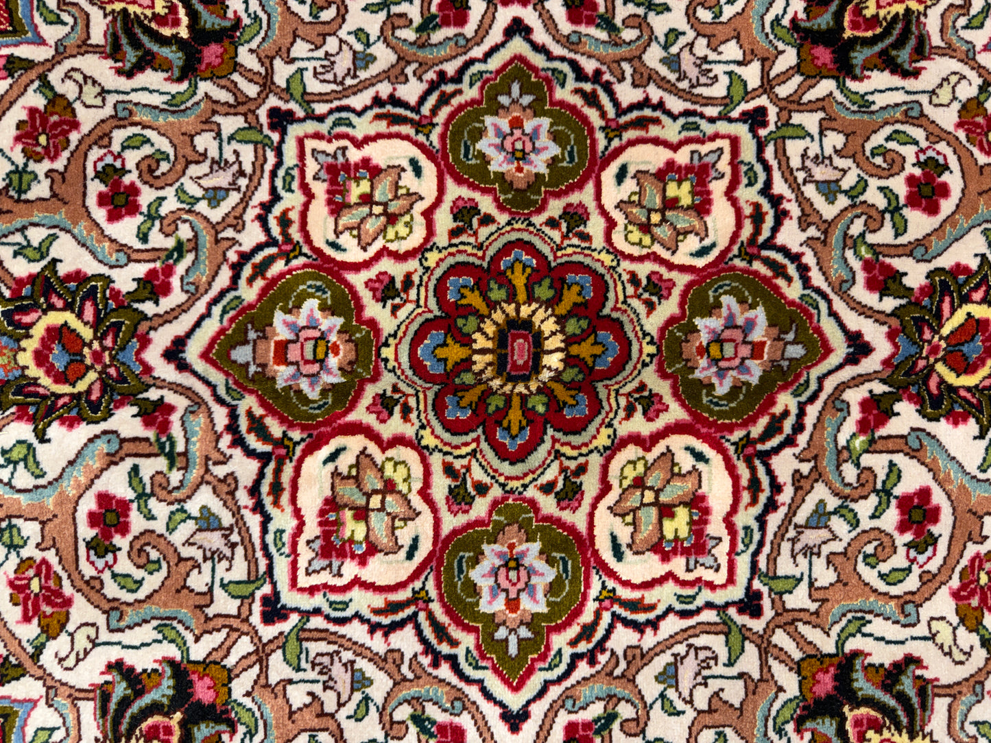 11’6”x16’3” Hand-Knotted Very Fine Wool Persian Tabriz Area Rug 60 Raj