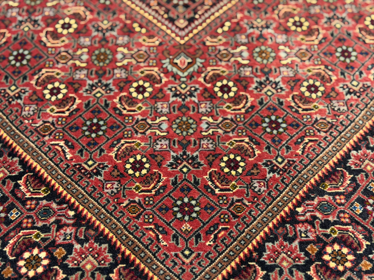 Hand-Knotted Persian Bidjar Rug - 3'7"x5'9"