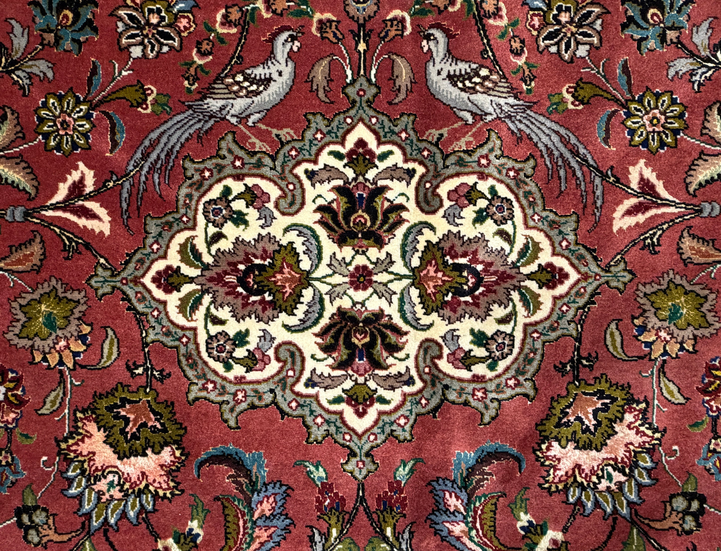 13’3”x20’2” Hand-Knotted 55 Raj Persian Tabriz Rug