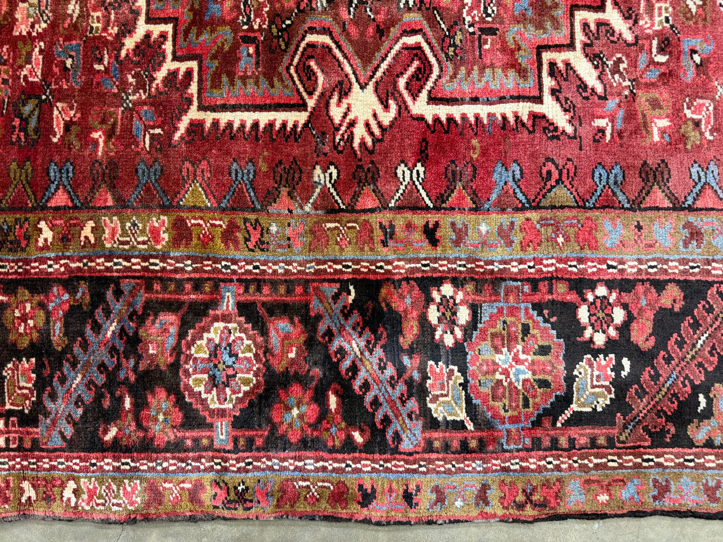 Hand-Knotted Persian Heriz Rug - 10’3”x13’3”