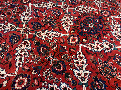 10’5”x14’ Hand-Knotted Persian Bakhtiari Saman Area Rug