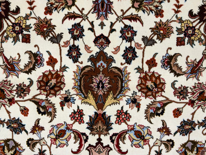 Hand-Knotted 60 Raj Persian Tabriz Rug - 6'7"x10'1"