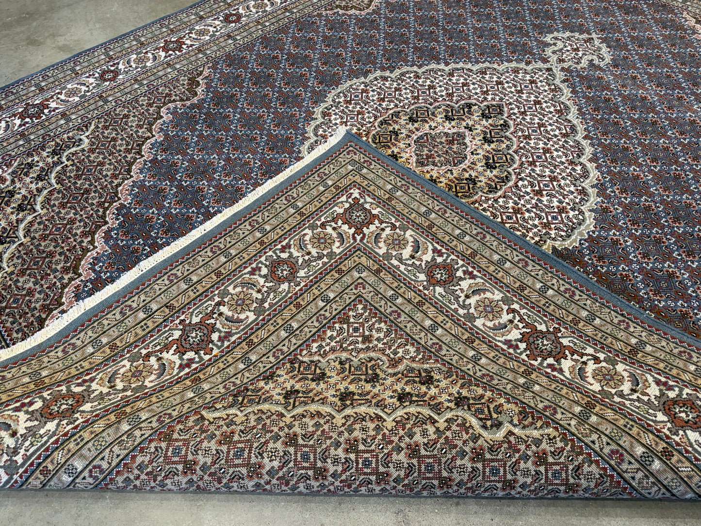 8’x10’ Hand-Knotted Wool IndoMahi Tabriz Area Rug