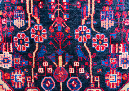 Hand-Knotted Persian Nahavand Rug - 5'x9'6"