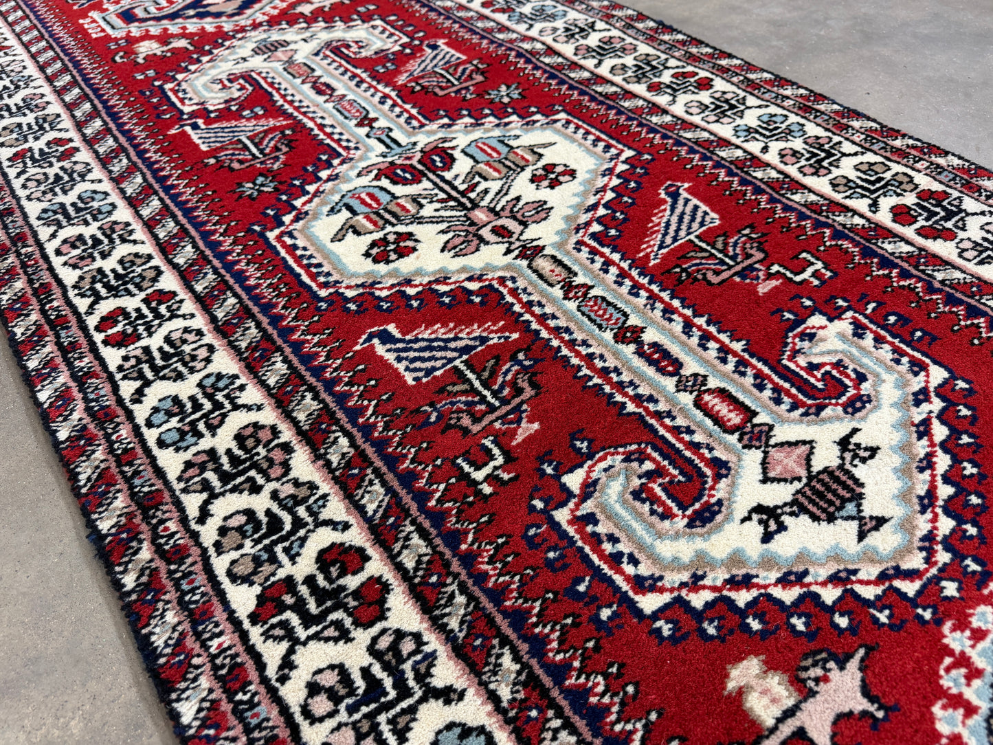 Hand-Knotted Kazak Runner - 2’6”x14’1”