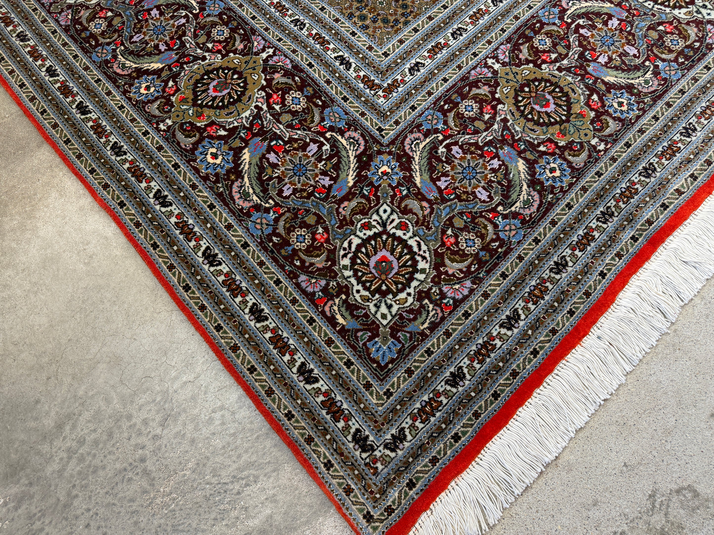 Hand-Knotted Persian Tabriz Mahi Rug - 10’x13’