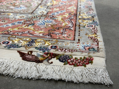Hand-Knotted 70 Raj Persian Tabriz Rug - 6'8"x10'3"