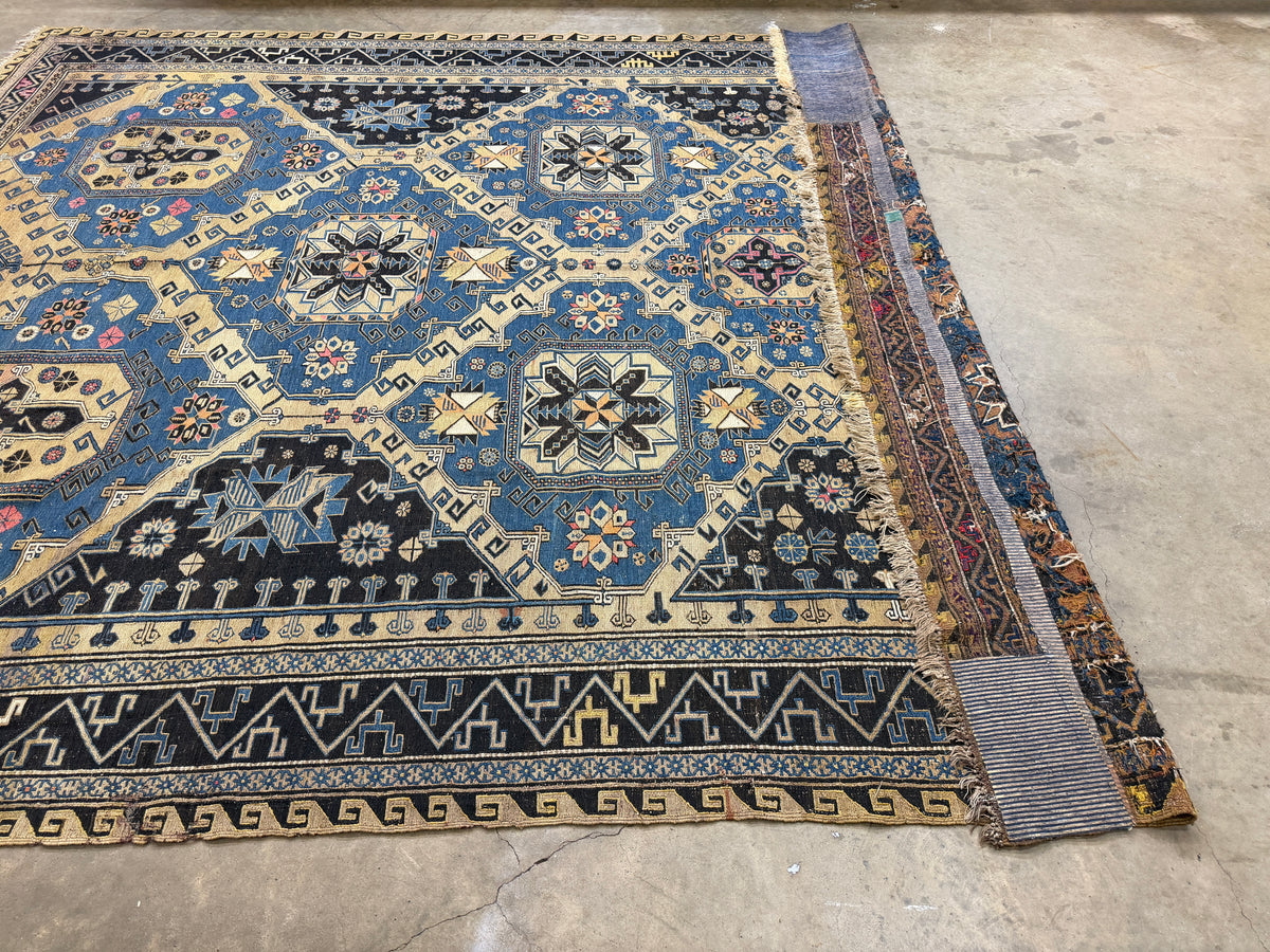Antique Flatweave Soumak Rug - 8’6”x10’