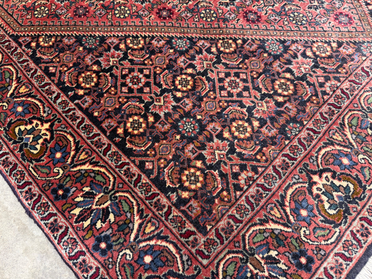 Hand-Knotted Persian Bidjar Rug - 3'8"x6'1"