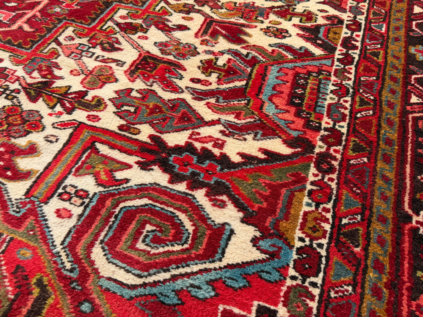 Hand-Knotted Persian Heriz Rug - 11’4”x18’10”