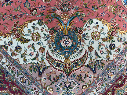 8’2”x11’8” Hand-Knotted 80 Raj Persian Tabriz Rug - Signed