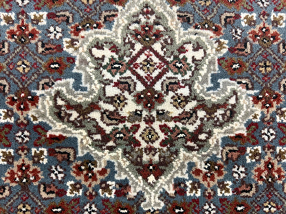 8’ Diameter Hand-Knotted Wool Indian Round Mahi Oriental Rug - 8x8 Handmade Carpet