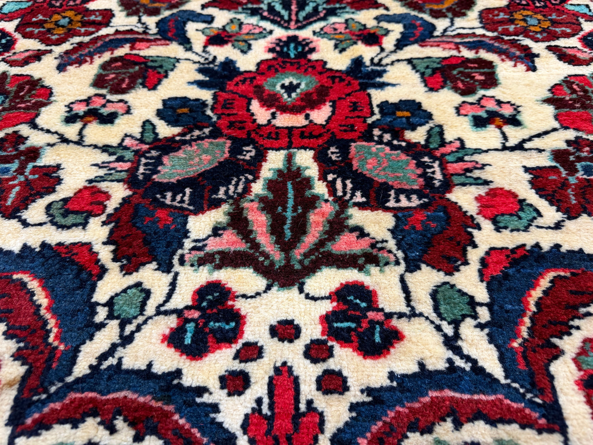 Hand-Knotted Persian Hamadan Rug - 5'2"x10'11"