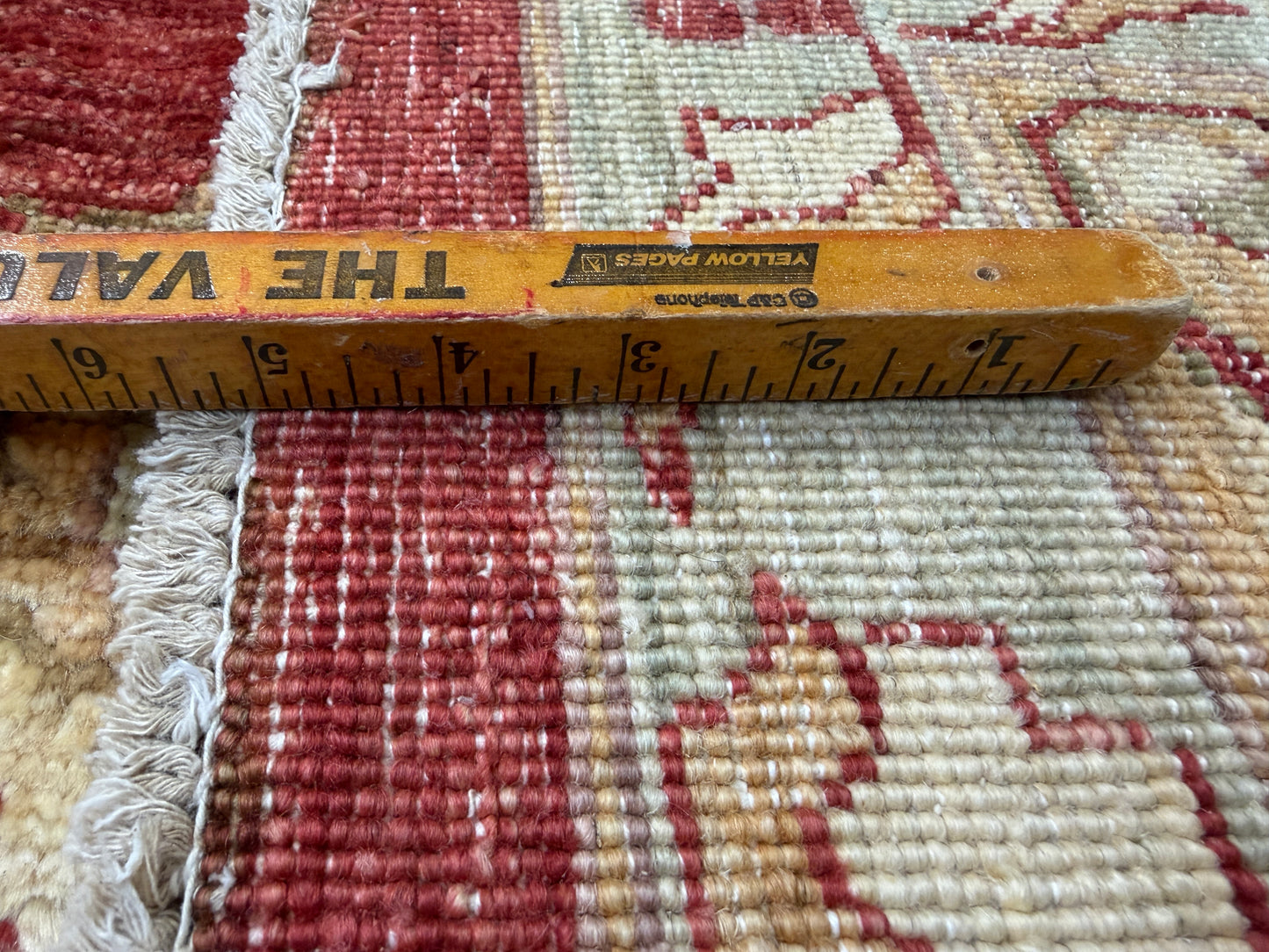 10’9”x14’6” Hand-Knotted Wool Agra Rug Handmade All-over Area Carpet