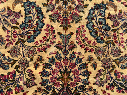 9’10”x17’6” Antique Hand-Knotted Lavar Kerman Persian Area Rug