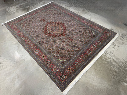 Hand-Knotted Persian Tabriz Mahi  Rug - 5'1"x6'10"