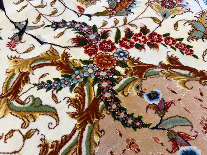 13’x19’8” Very Fine Hand-Knotted Persian Tabriz 80 Raj Signed Area Rug