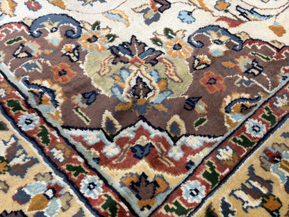 Hand-Knotted 100% Kashmiri Silk Rug - 4’11”x8’1”