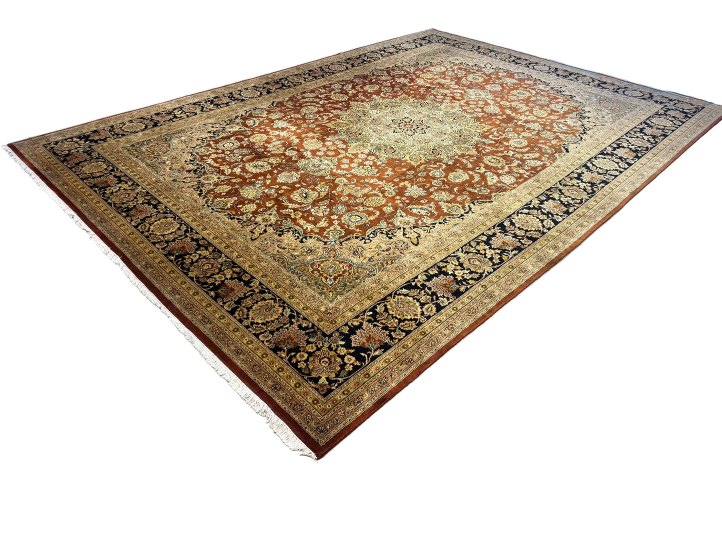 Hand-Knotted Oriental Rug - 9’9”x13’9”
