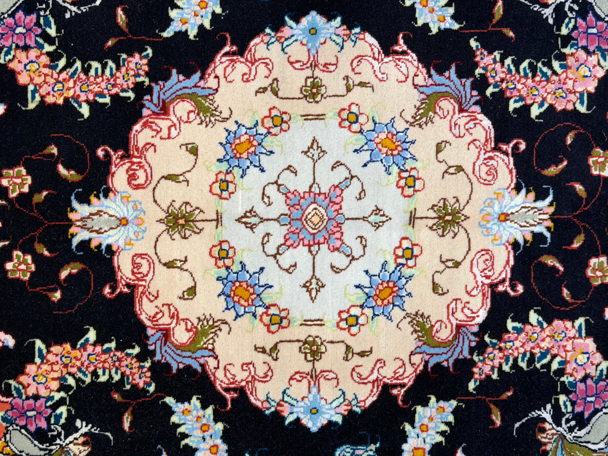 Hand-Knotted 60 Raj Persian Tabriz Rug - 6’7”x9’6”