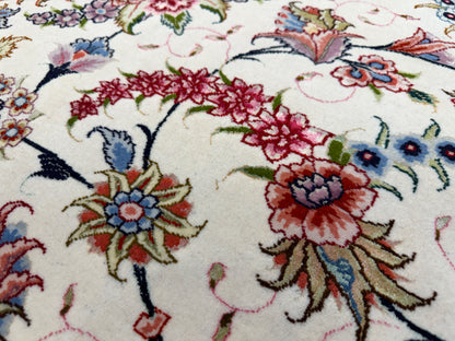 9’9”x13’3” Fine Hand-Knotted Persian Tabriz Signed Area Rug