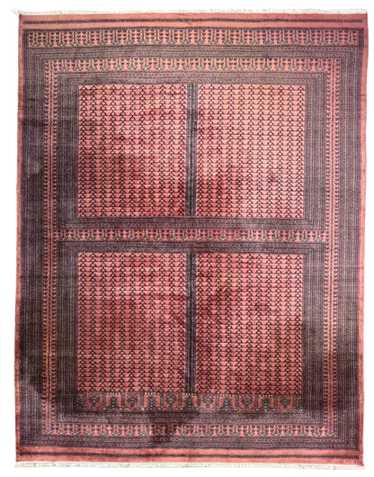 Hand-Knotted Bokhara Rug - 9'x12'