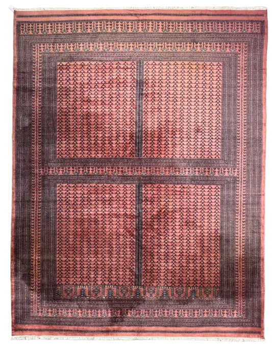 Hand-Knotted Bokhara Rug - 9'x12'
