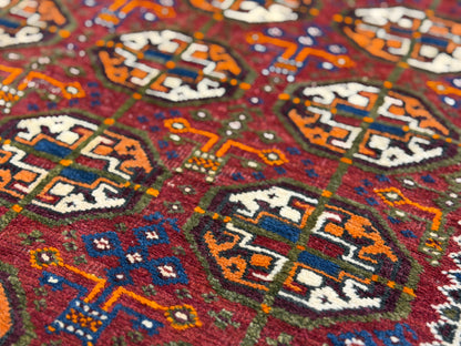Hand-Knotted Persian Baluchi Rug - 3’10”x7’3”
