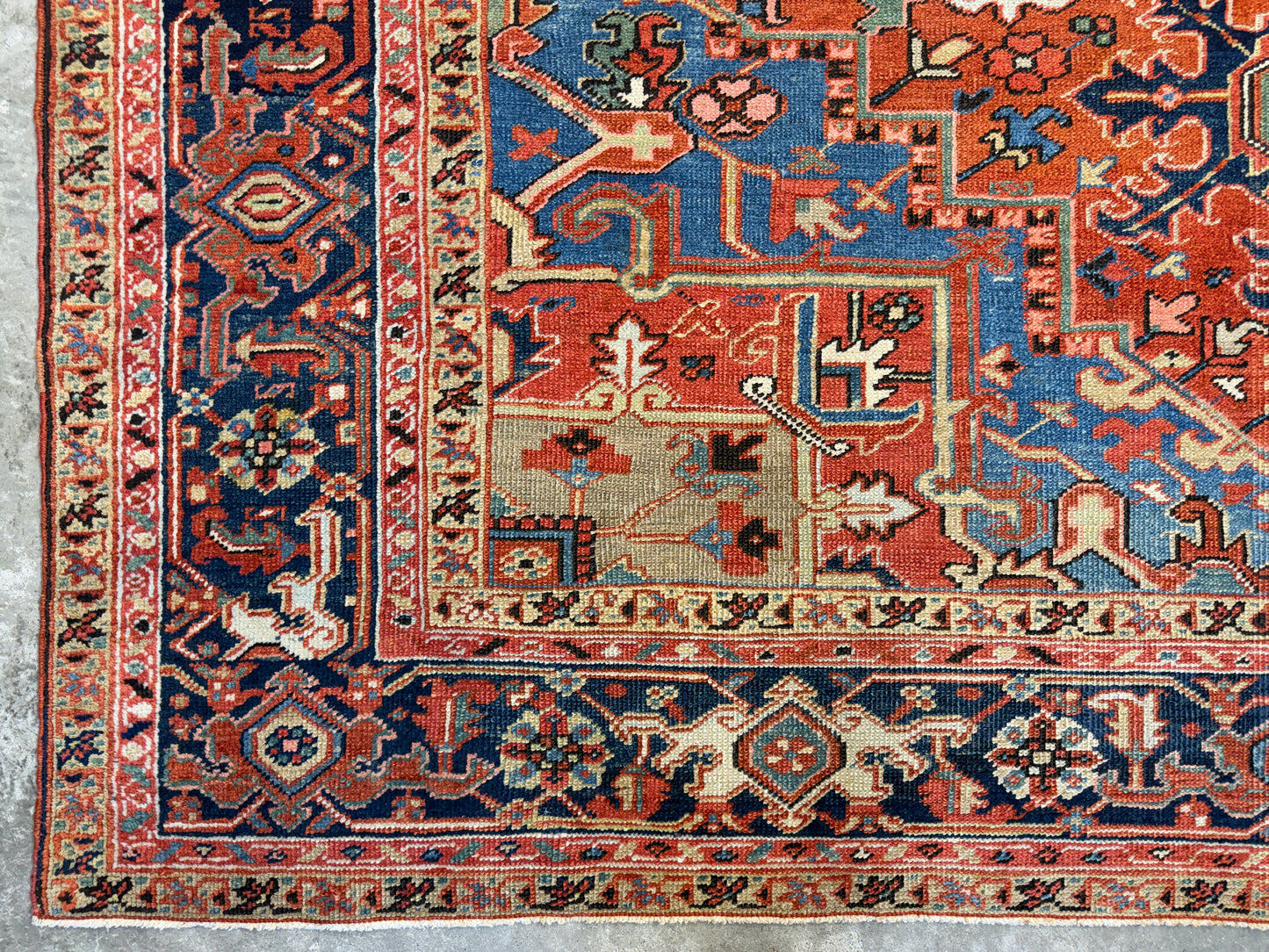 Hand-Knotted Persian Heriz Serapi Rug - 8’1”x10’5”