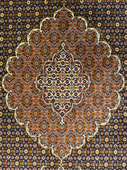 Hand-Knotted Persian Tabriz Mahi Rug - 6’6”x19’8”
