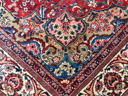 Hand-Knotted Persian Sarouk Rug - 10’8”x14’6”
