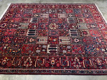 9’5”x11’9” Hand-Knotted Persian Bakhtiari Four Season Area Rug
