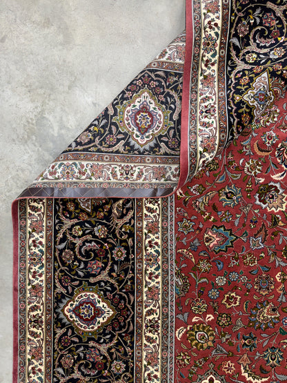 13’3”x20’2” Hand-Knotted 55 Raj Persian Tabriz Rug